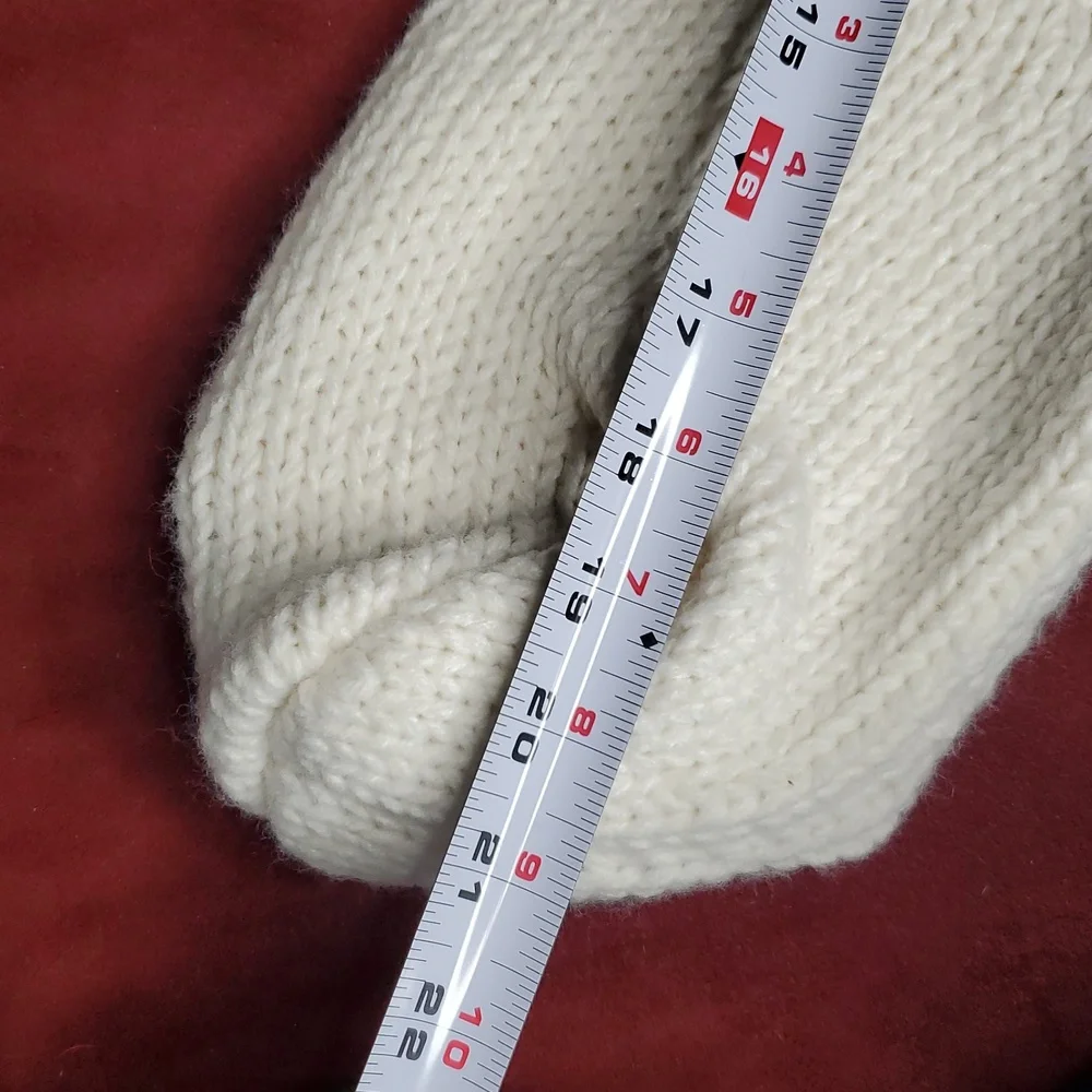 Soft‎ Knit Christmas Stocking with Red Paw Print